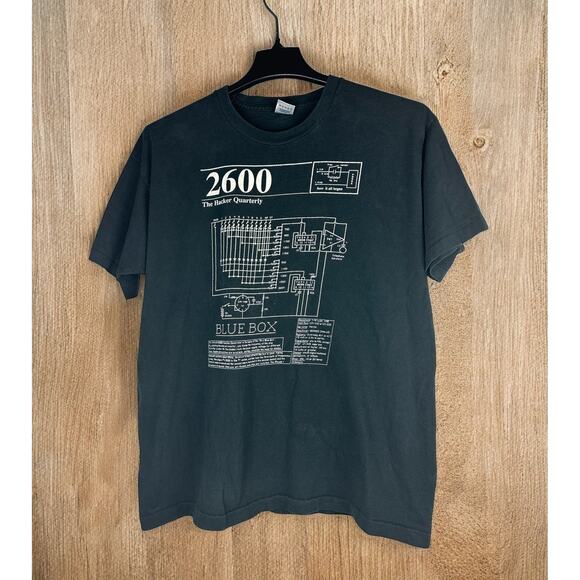 Fruit of the Loom Other - Vtg 90's 2600 The Hacker Quarterly Coding T Shirt Single Stitch Double Sided XL